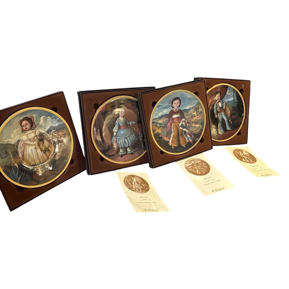 Set Of 4 limited edition collector's plate from the "Children of Mexico" series
